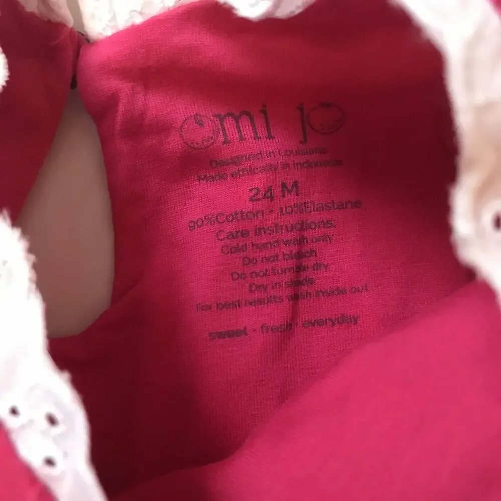 Omi Jo Well Dressed Wolf Library Pink Dress and Bloomers 24M